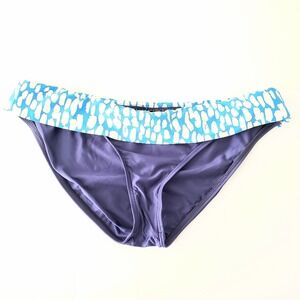 Splendid Blue Swimsuit Bikini Bottom Size L